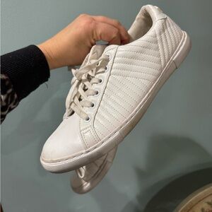 Nautica Women's leather Sneakers Lace Up tennis Size 9 White